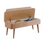 Hanah Home Bank 0900 - 1 Nogal, Piedra Mueble de Salón 110x82.5x40cm Tablero Melamina